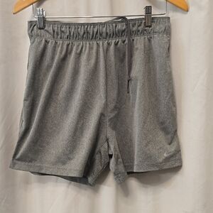 Nike Gray Heather Athletic Shorts with Drawstring